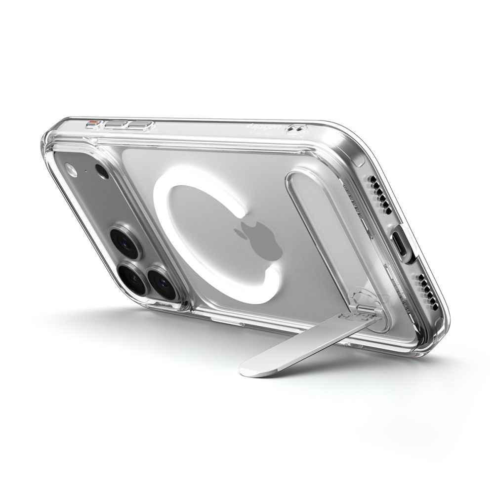 Husa de protectie Spigen Ultra Hybrid S MagSafe (ACS09946) compatibil cu iPhone 17 Pro, Transparent /White