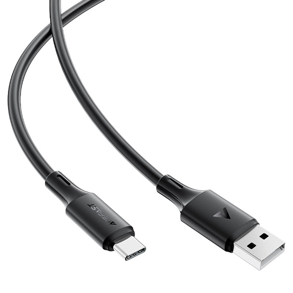 Cablu Acefast (C17-04), USB-C, 3A, 1.2m, Negru