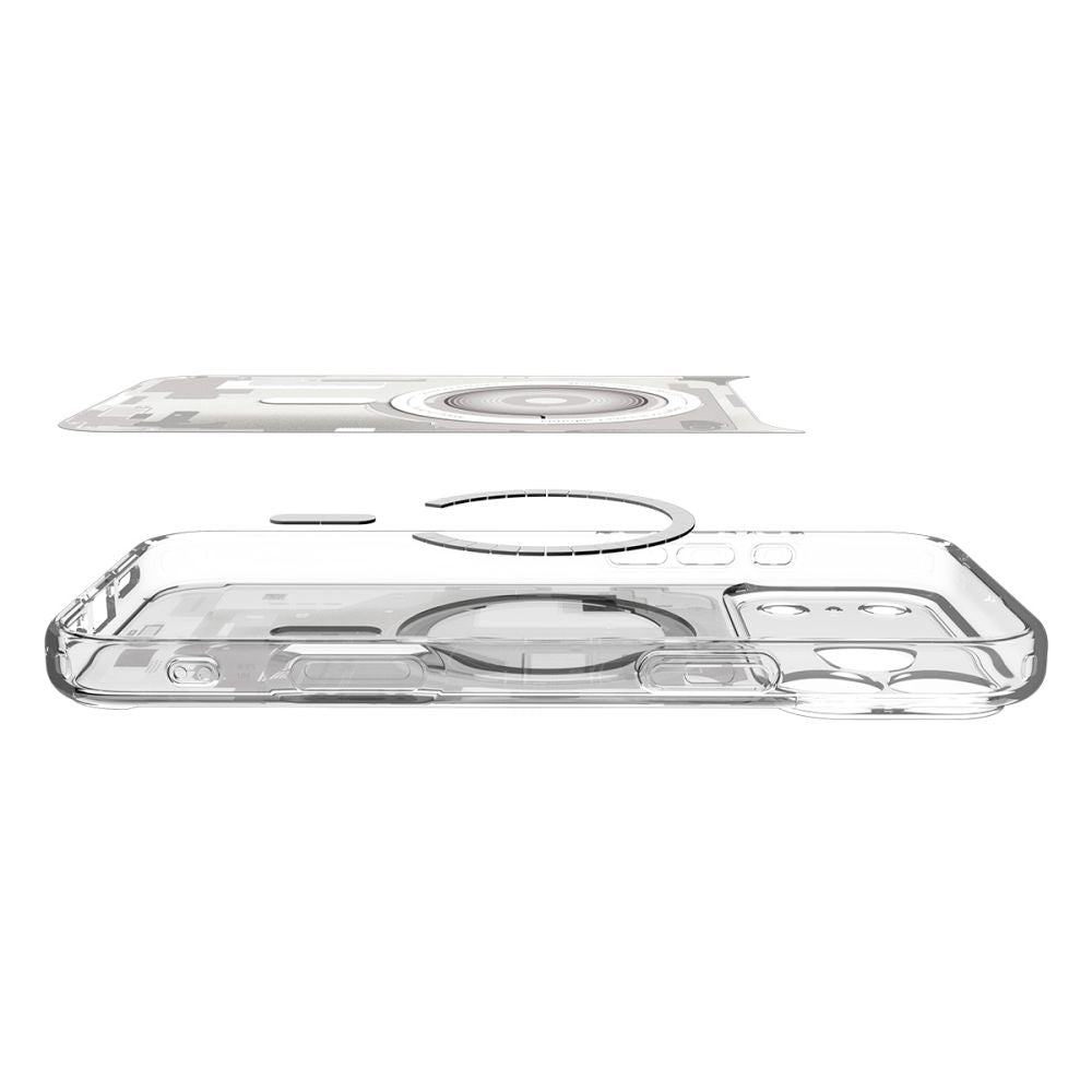 Husa de protectie Spigen Ultra Hybrid Zero One MagSafe (ACS10351) compatibil cu iPhone 17 Pro, Alb