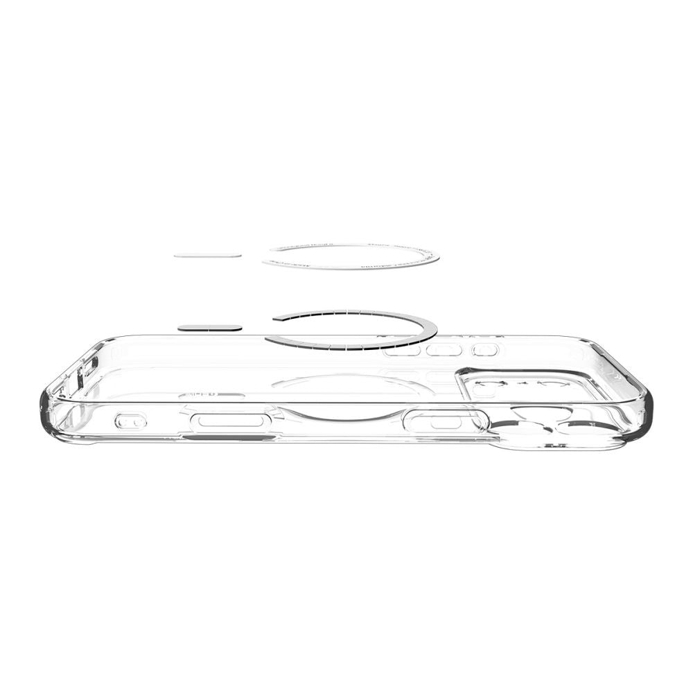 Husa de protectie Spigen Ultra Hybrid MagSafe (ACS10347) compatibil cu iPhone 17 Pro, Transparent /Graphite