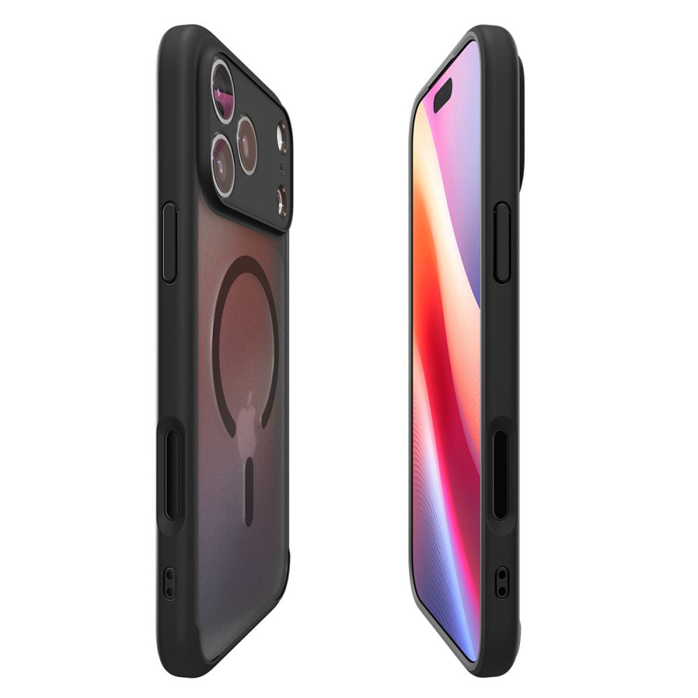 Husa de protectie Spigen Ultra Hybrid MagSafe (ACS10349) compatibil cu iPhone 17 Pro, Frost Black