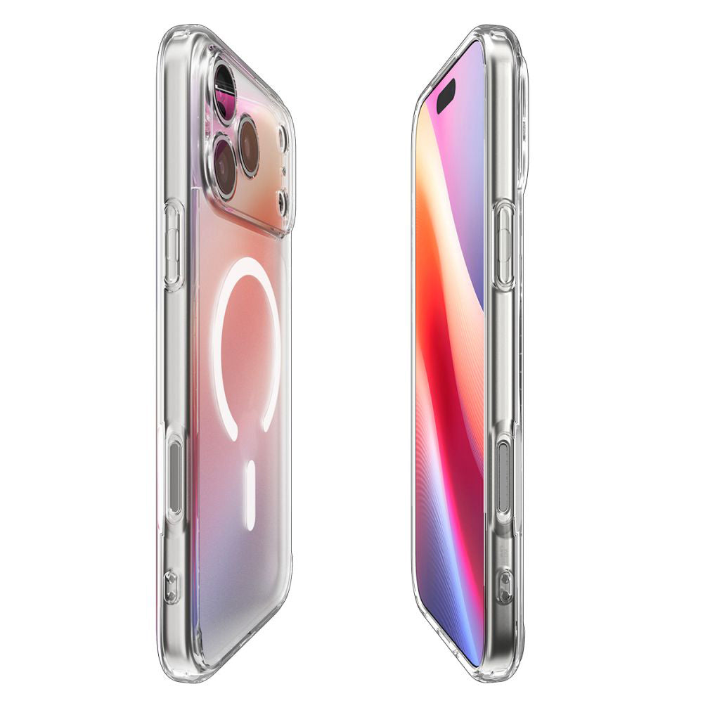 Husa de protectie Spigen Ultra Hybrid MagSafe (ACS10350) compatibil cu iPhone 17 Pro, Frost White