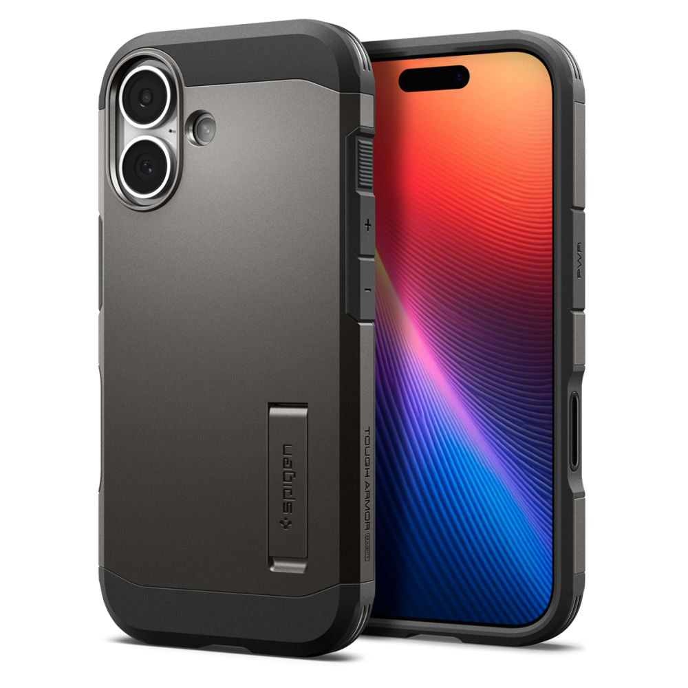 Husa de protectie Spigen Tough Armor "T" MagSafe (ACS10392) compatibil cu iPhone 17, Gunmetal