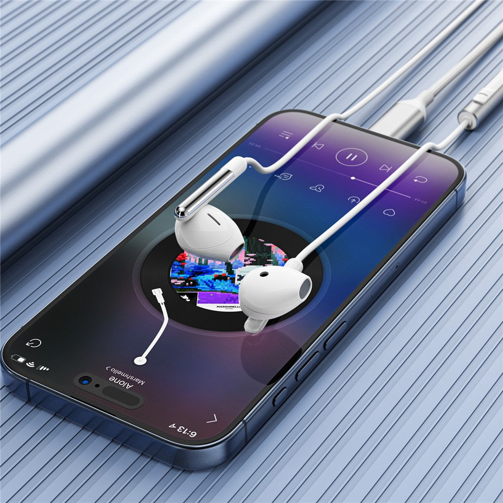 Casti Acefast L3, USB-C, Microfon, Alb