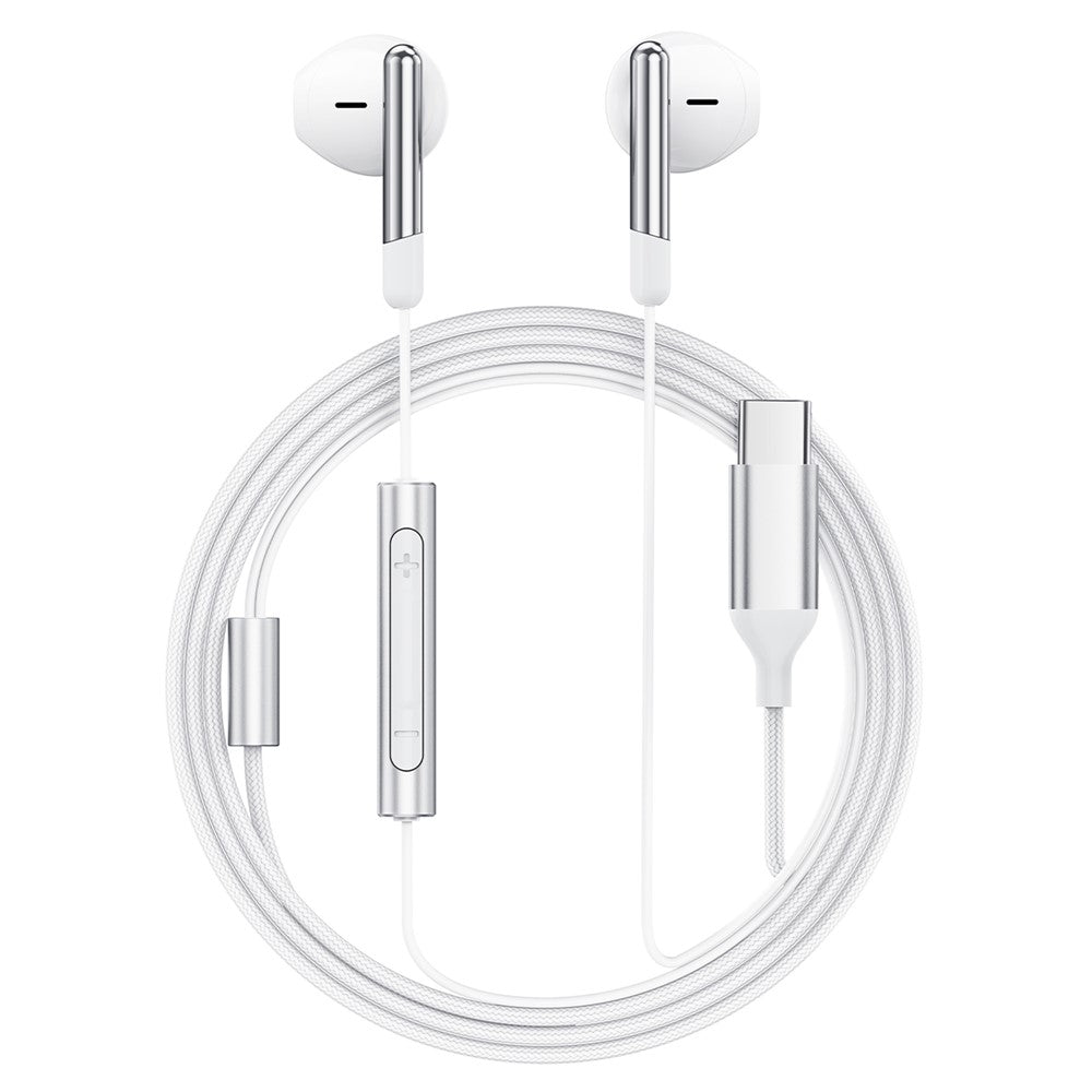 Casti Acefast L3, USB-C, Microfon, Alb