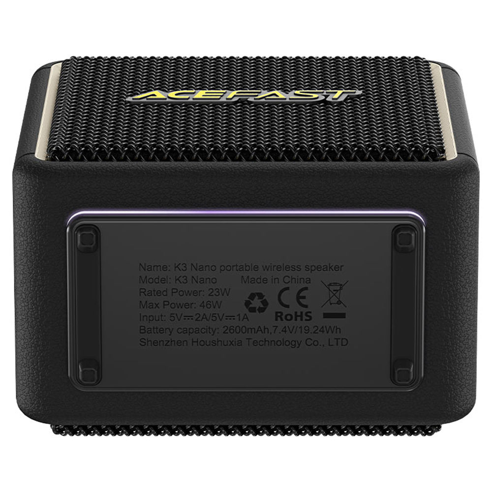 Boxa Acefast Wireless Nano (K3), Bluetooth 5.4, IPX6, Negru