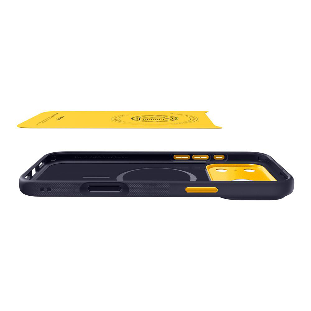Husa de protectie Spigen Caseology Nano Pop MagSafe (ACS10326) compatibil cu iPhone 17 Pro, Albastru Berry Navy