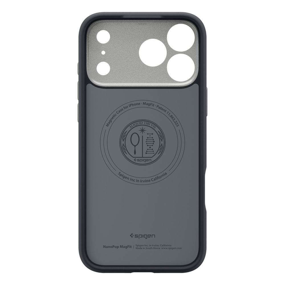 Husa de protectie Spigen Caseology Nano Pop MagSafe (ACS10328) compatibil cu iPhone 17 Pro, Negru Sesame