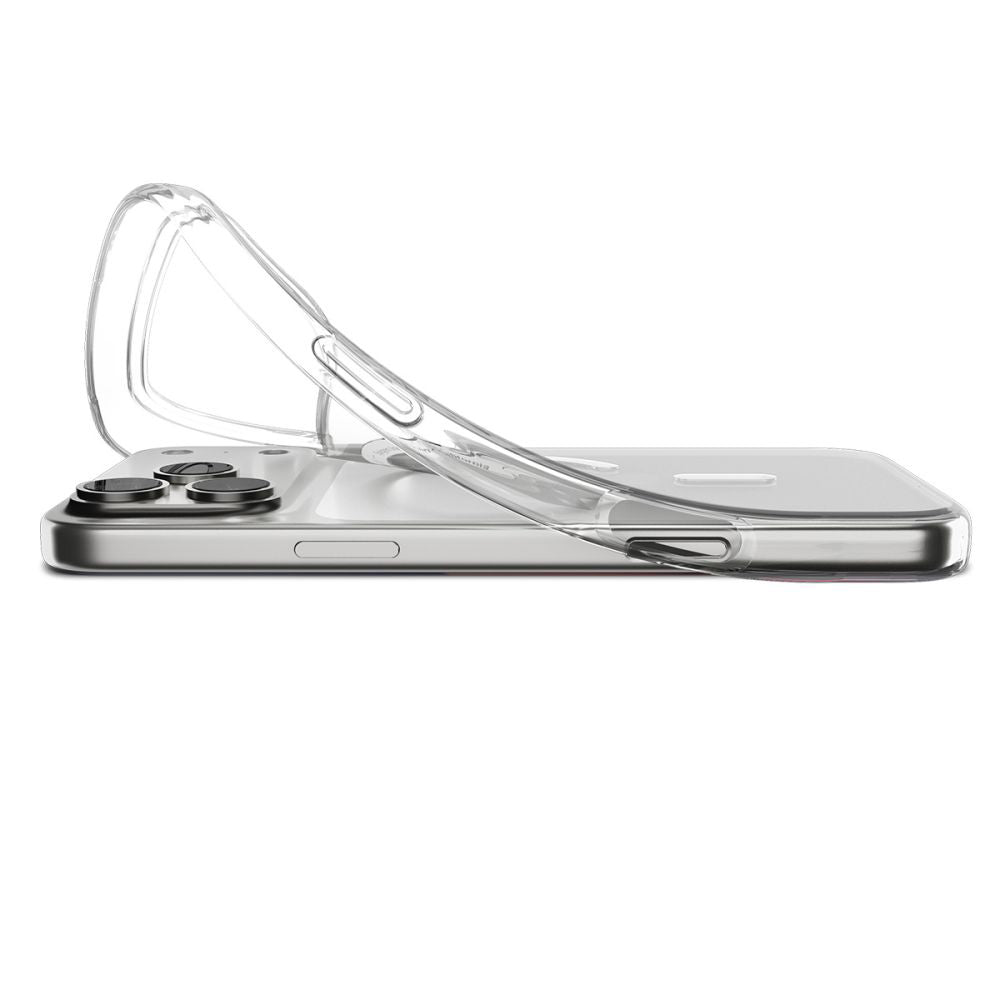 Husa de protectie Spigen Liquid Crystal MagSafe (ACS10394) compatibil cu iPhone 17 Pro Max, Transparent / White