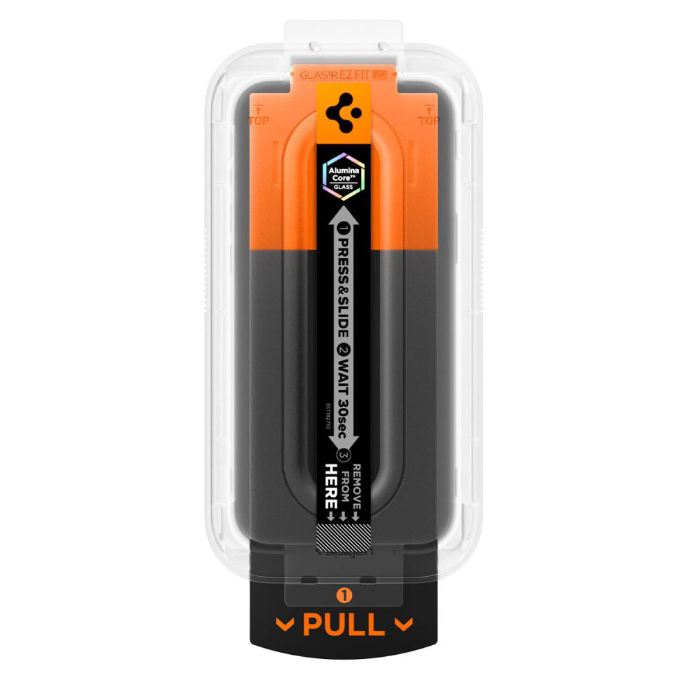 Folie de protectie Spigen Glas.tR EZ-FIT Pro (AGL10096) compatibil cu iPhone 16 Pro Max / iPhone 17 Pro Max, Privacy