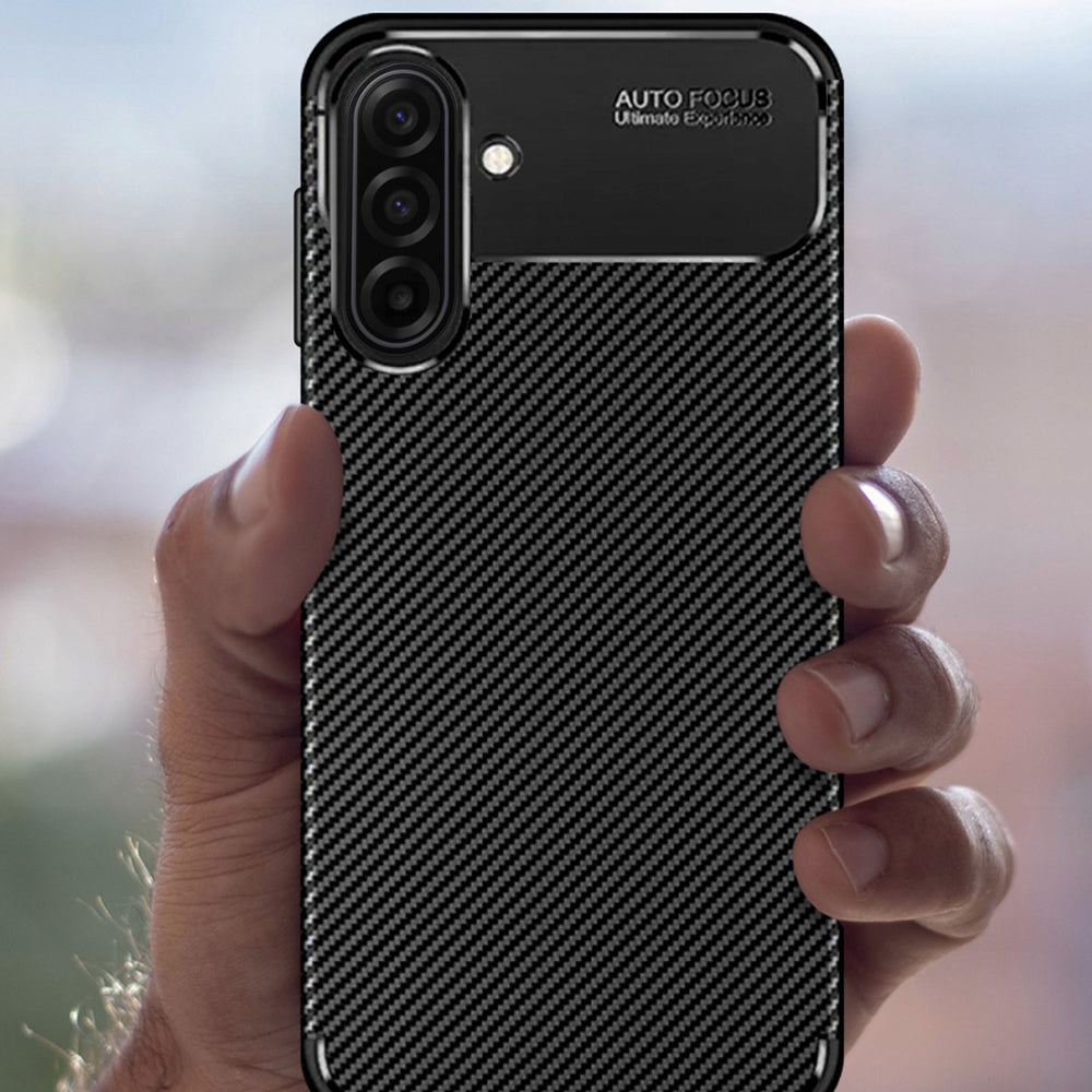 Husa de protectie Techsuit CarbonFiber compatibil cu Samsung Galaxy A17 5G / A17 4G / M17 / F17, Negru