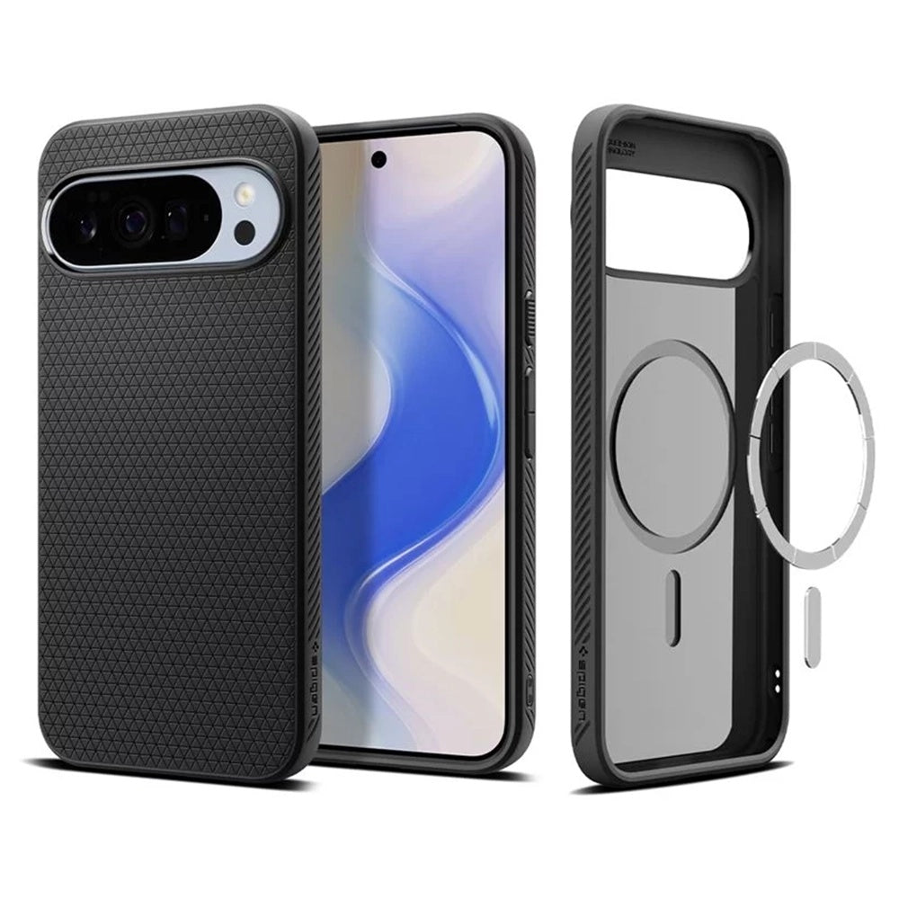 Husa de protectie Spigen Liquid Air MagSafe (ACS09718) compatibil cu Google Pixel 10 Pro XL, Negru Mat