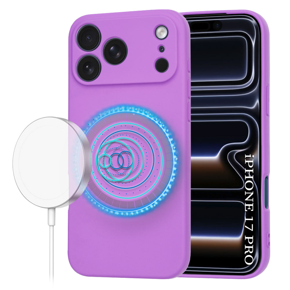 Husa de protectie Techsuit SoftFlex MagSafe compatibil cu iPhone 17 Pro, Mov