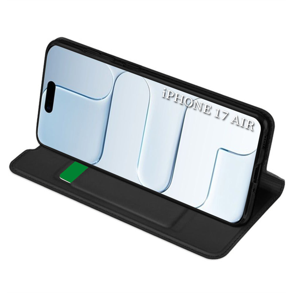Husa de protectie Techsuit Magskin Book compatibil cu iPhone 17 Air, Negru