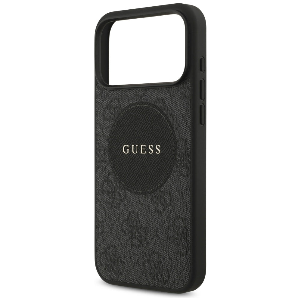Husa de protectie Guess 4G Circle Classic Logo MagSafe (GUHMP17XP4PGRSGK) compatibil cu iPhone 17 Pro Max, Negru