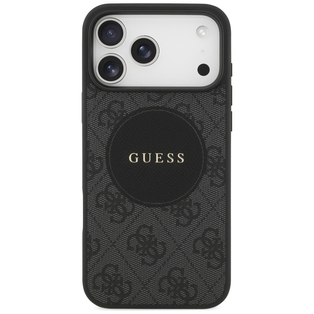 Husa de protectie Guess 4G Circle Classic Logo MagSafe (GUHMP17XP4PGRSGK) compatibil cu iPhone 17 Pro Max, Negru