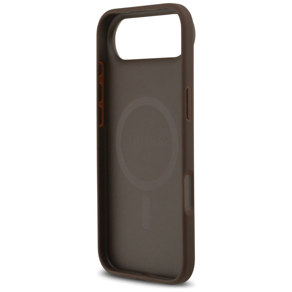 Husa de protectie Guess 4G Circle Classic Logo MagSafe (GUHMP17MP4PGRSGW) compatibil cu iPhone 17 Air, Maro