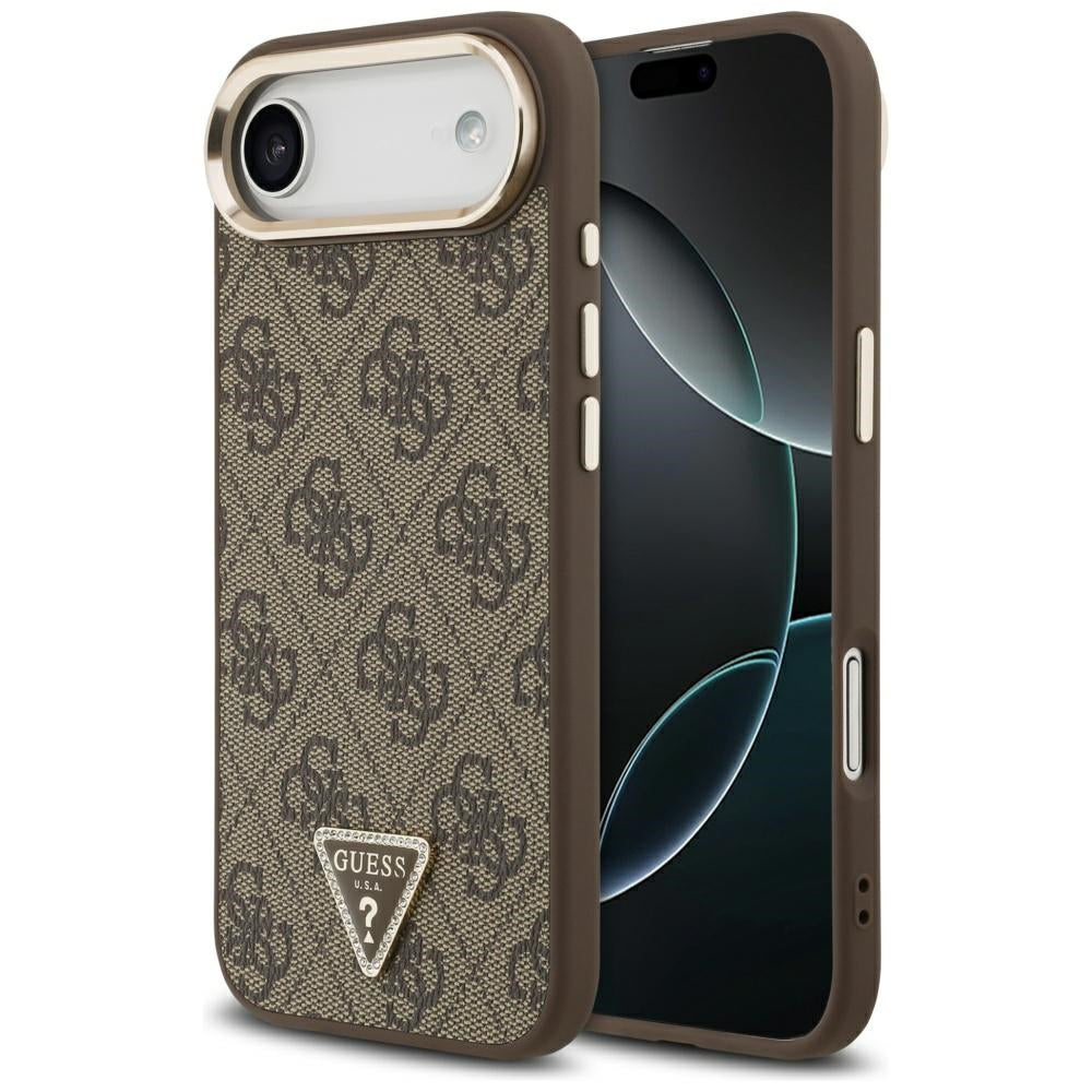 Husa de protectie Guess Hardcase 4G Triangle Logo (GUHMP17MP4GTDGMW) compatibil cu iPhone 17 Air, Maro