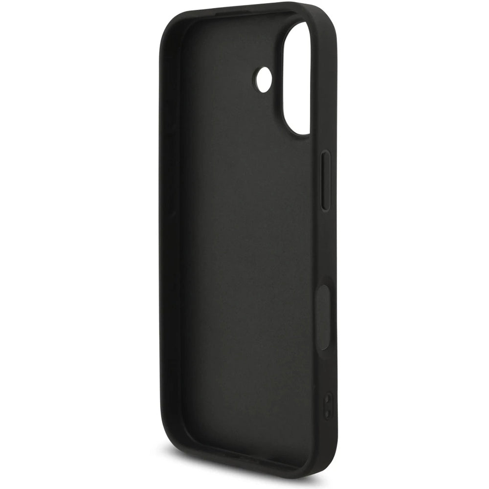 Husa de protectie Guess Hardcase 4G Classic Logo with Strap (GUHCP17SP4GMGSK) compatibil cu iPhone 17, Negru
