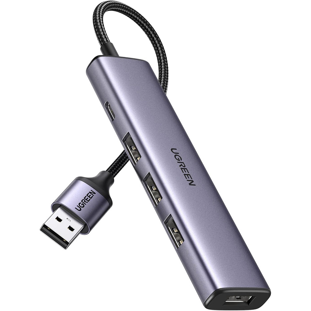 Hub Ugreen CM473 (20805), USB Type-C 4x USB 5Gbps, Gri