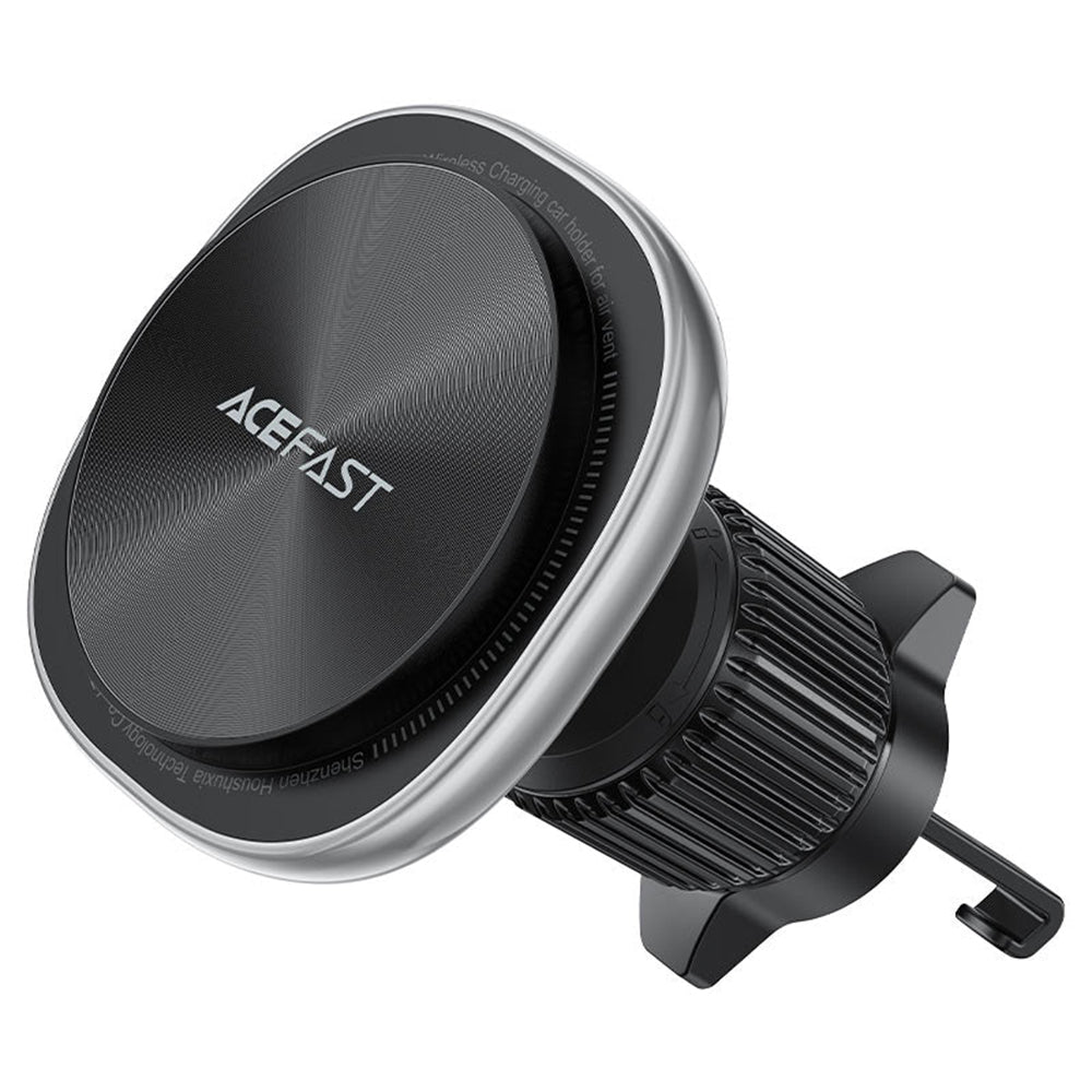 Suport Acefast with Wireless Charging (D41), for Air Vent, Magnetic Grip, USB-C, 15W, for 4.7 - , Argintiu