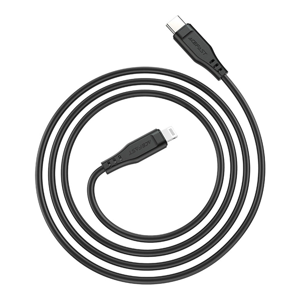 Cablu Acefast (C3-01), Type-C to Lightning, 30W, 3A, Fast Charging, 1.2m, Alb
