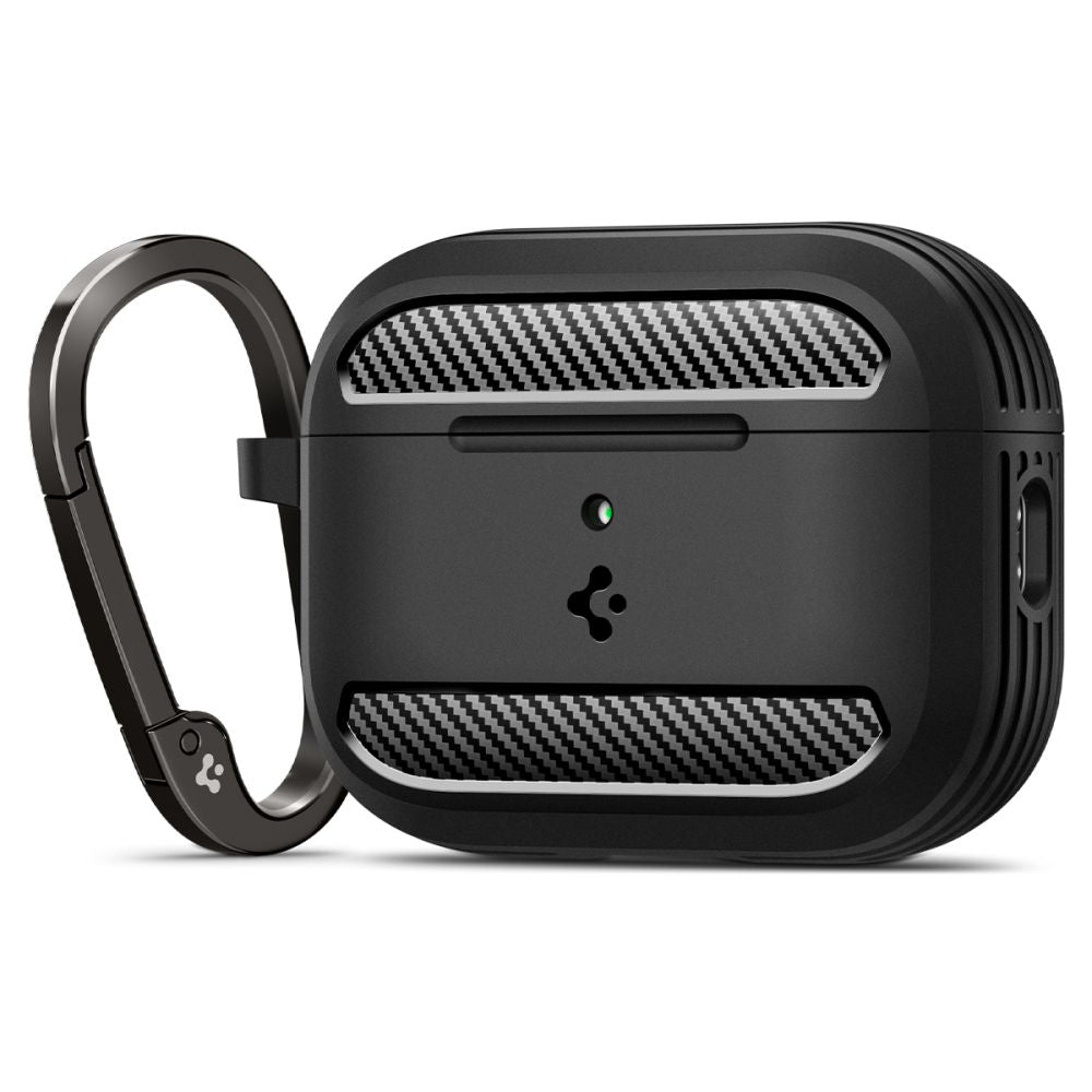 Casti Spigen Rugged Armor (ACS09822), Apple AirPods Pro 3, Negru Mat