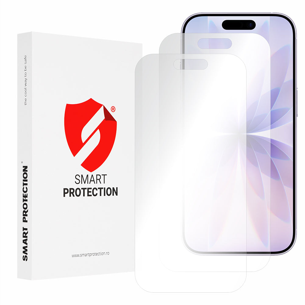 Folie de protectie Smart Protection Premium Classic (set de 2) compatibil cu iPhone 17, Transparent