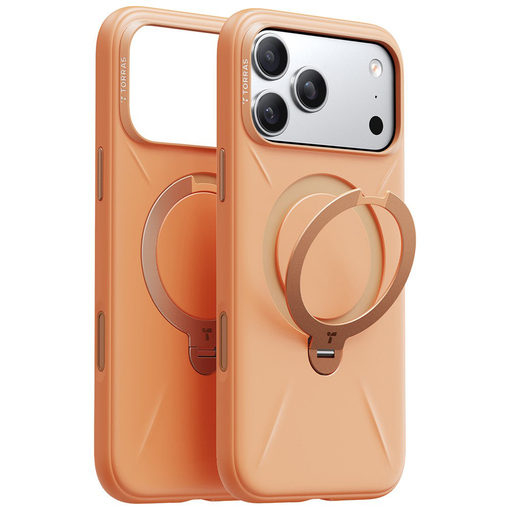 Husa de protectie Torras QPRO Silicone Series compatibil cu iPhone 17 Pro, Portocaliu