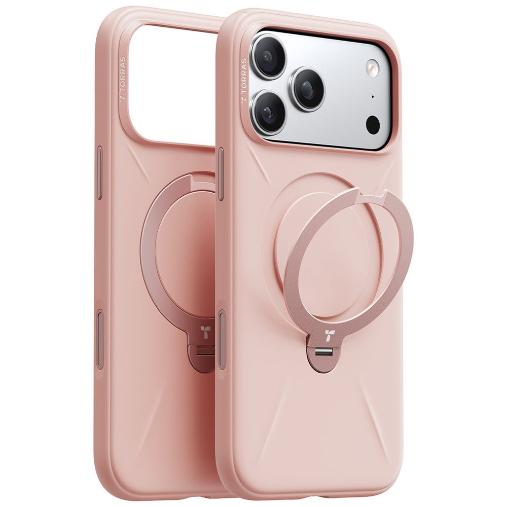 Husa de protectie Torras QPRO Silicone Series compatibil cu iPhone 17 Pro, Roz