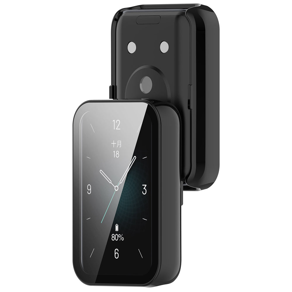Folie de protectie smartwatch Techsuit Defense360 Pro + Screen Protector compatibil cu Honor Band 10 / Band 9, Negru