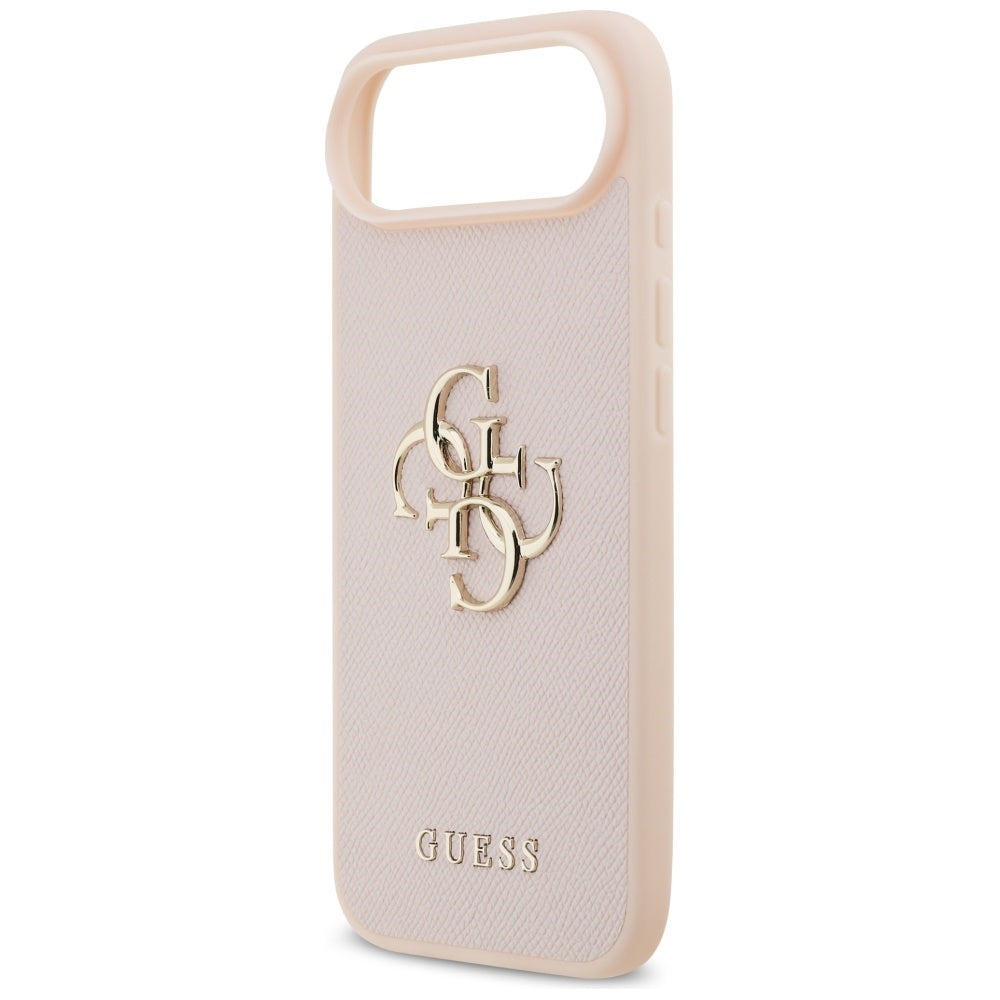 Husa de protectie Guess Hardcase 4G Grained Big and Classic Logo (GUHCP17MPGT4MBP) compatibil cu iPhone 17 Air, Roz