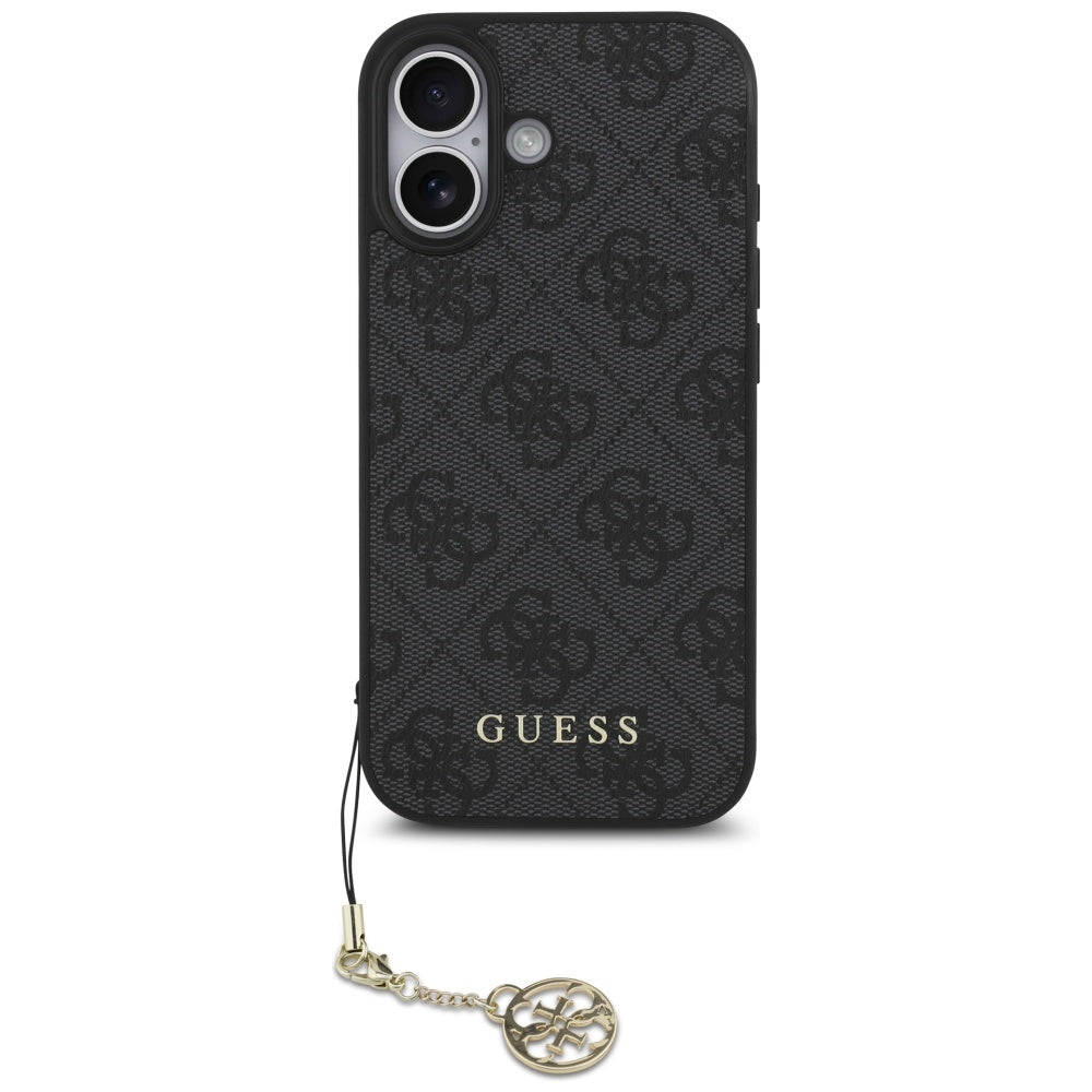 Husa de protectie Guess Hardcase 4G Charm Cradle MagSafe (GUHMP17SGF4GCK) compatibil cu iPhone 17, Negru