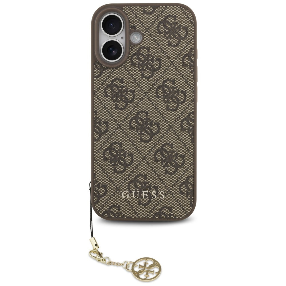 Husa de protectie Guess Hardcase 4G Charm Cradle MagSafe (GUHMP17SGF4GCW) compatibil cu iPhone 17, Maro