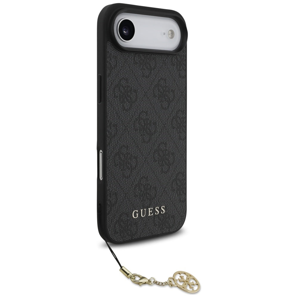 Husa de protectie Guess Hardcase 4G Charm Cradle MagSafe (GUHMP17MGF4GCK) compatibil cu iPhone 17 Air, Negru