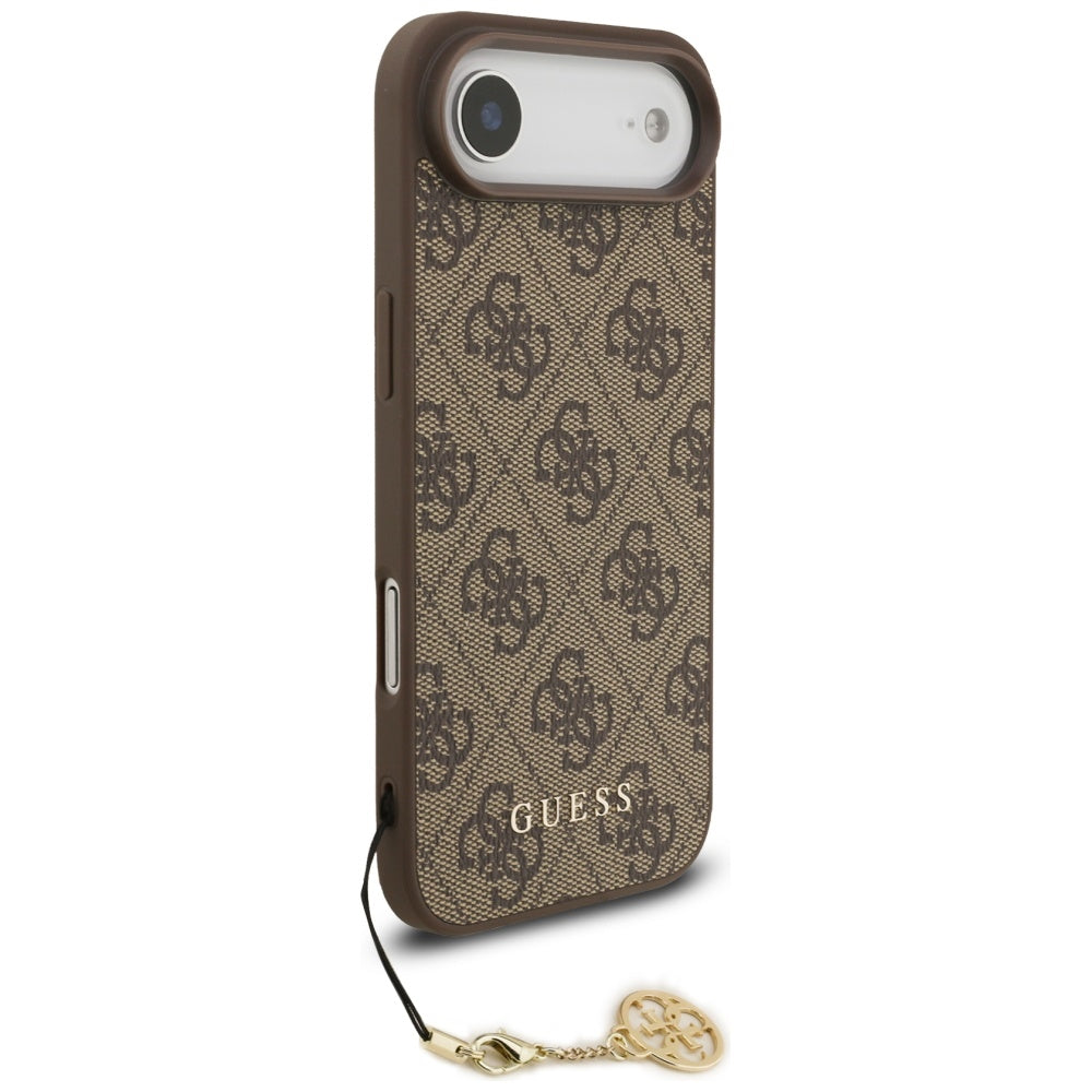 Husa de protectie Guess Hardcase 4G Charm Cradle MagSafe (GUHMP17MGF4GCW) compatibil cu iPhone 17 Air, Maro