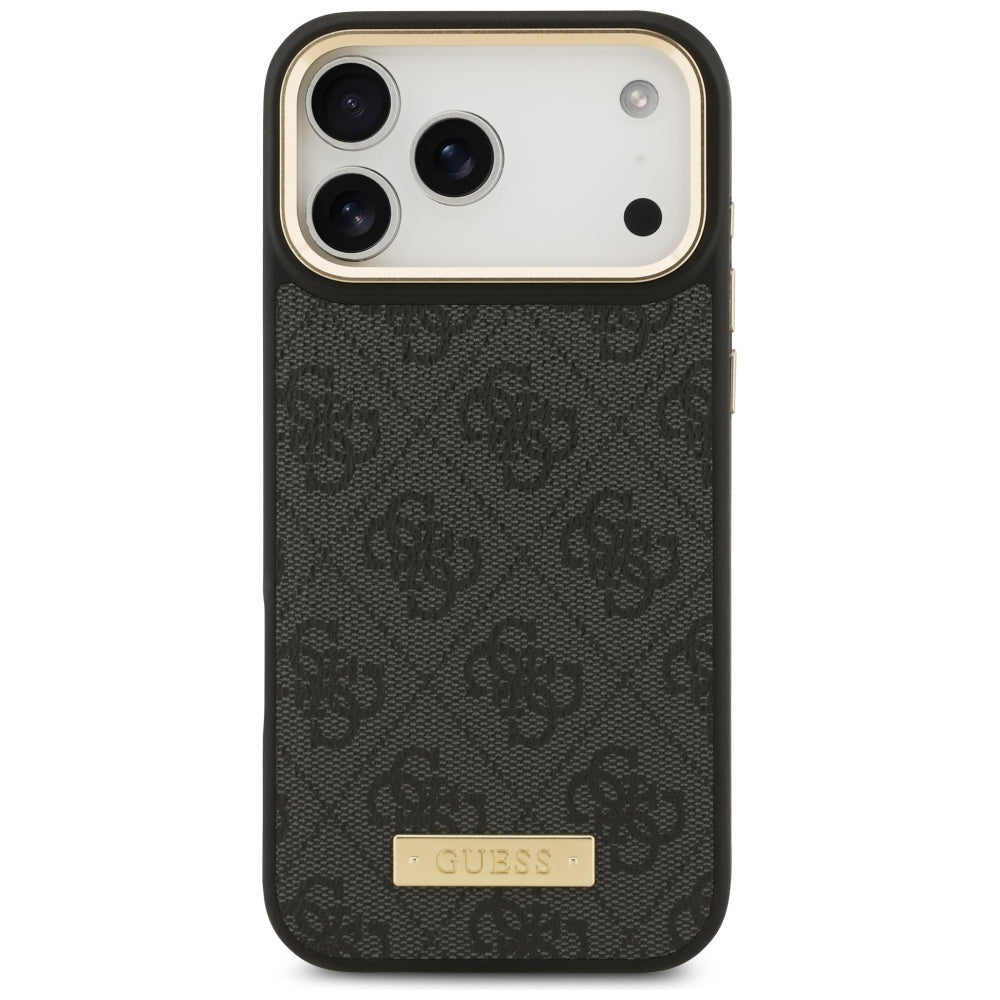 Husa de protectie Guess Hardcase 4G compatibil cu iPhone 17 Pro Max, Negru