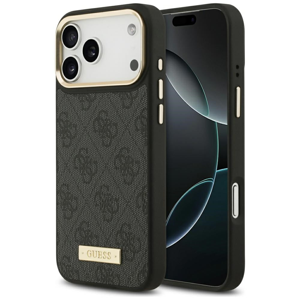 Husa de protectie Guess Hardcase 4G compatibil cu iPhone 17 Pro Max, Negru