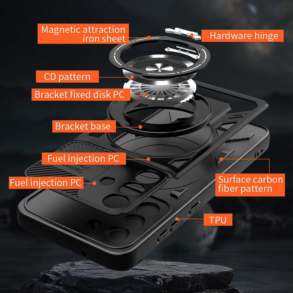 Husa de protectie Techsuit RuggedCam compatibil cu Samsung Galaxy A17 5G / A17 4G / M17 / F17, Gri