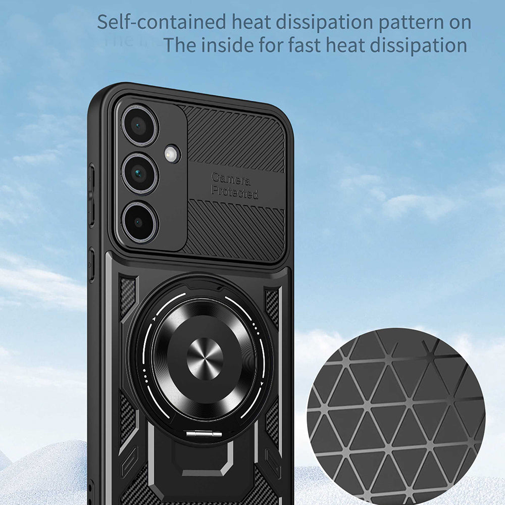 Husa de protectie Techsuit RuggedCam compatibil cu Samsung Galaxy A17 5G / A17 4G / M17 / F17, Albastru