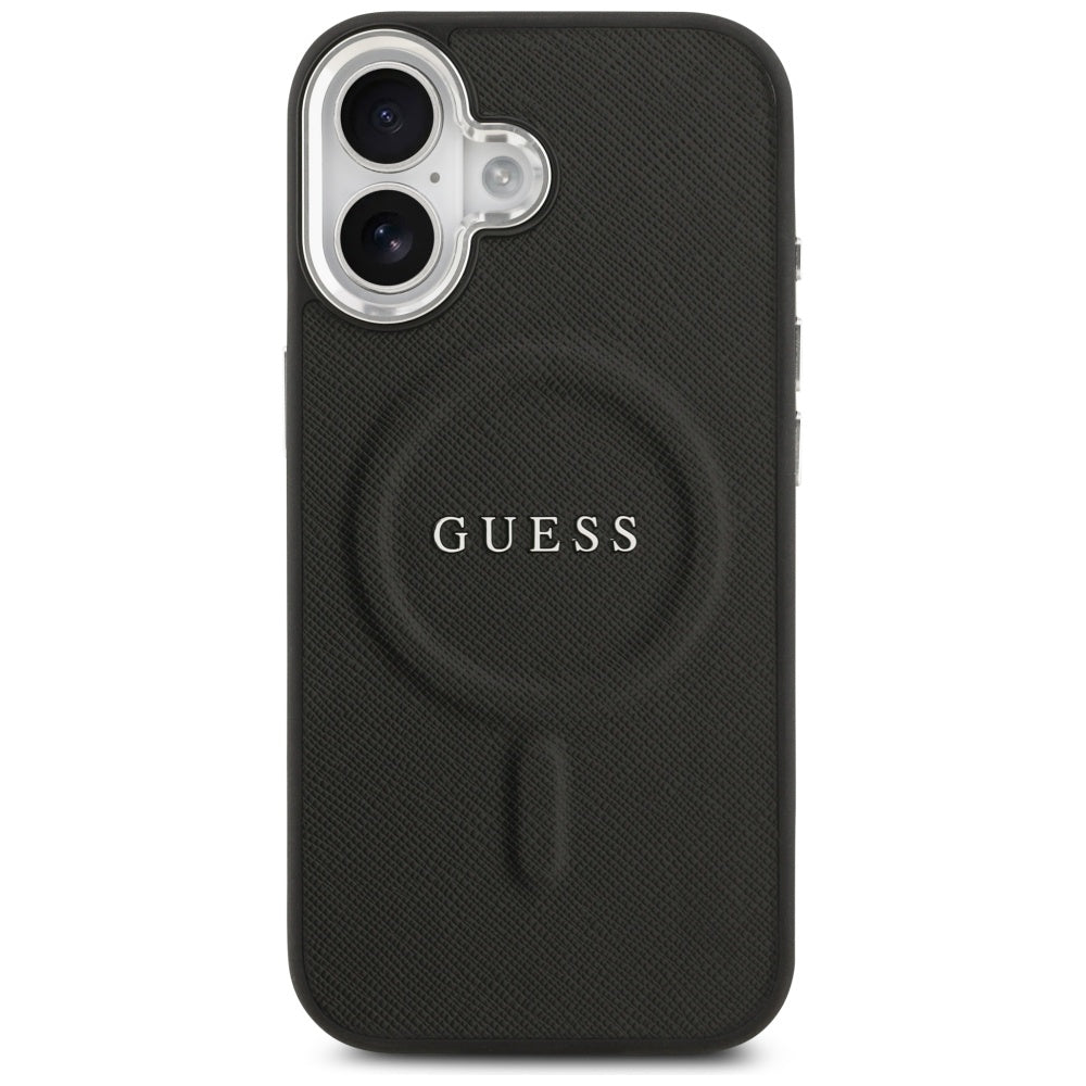 Husa de protectie Guess Hardcase Classic Logo MagSafe (GUHMP17SPSAREGSK) compatibil cu iPhone 17, Negru