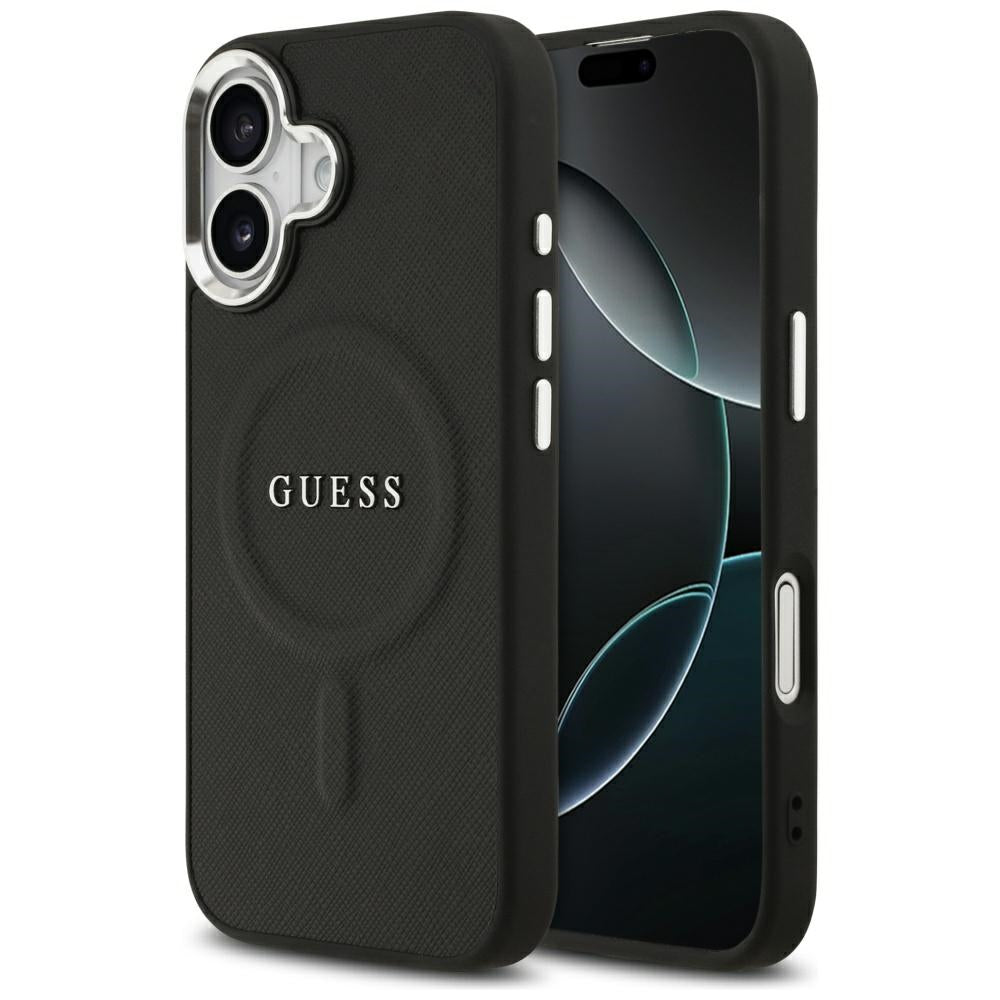 Husa de protectie Guess Hardcase Classic Logo MagSafe (GUHMP17SPSAREGSK) compatibil cu iPhone 17, Negru
