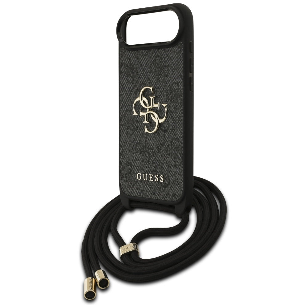 Husa de protectie Guess Crossbody Cord 4G Big Logo (GUHCP17MP4GMGCRK) compatibil cu iPhone 17 Air, Negru