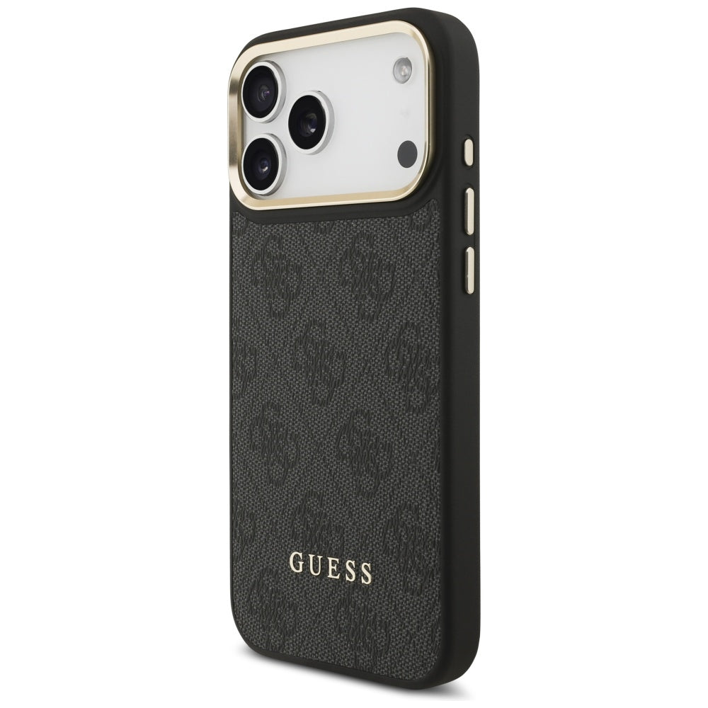 Husa de protectie Guess Cardslot 4G MagSafe compatibil cu iPhone 17 Pro Max, Negru