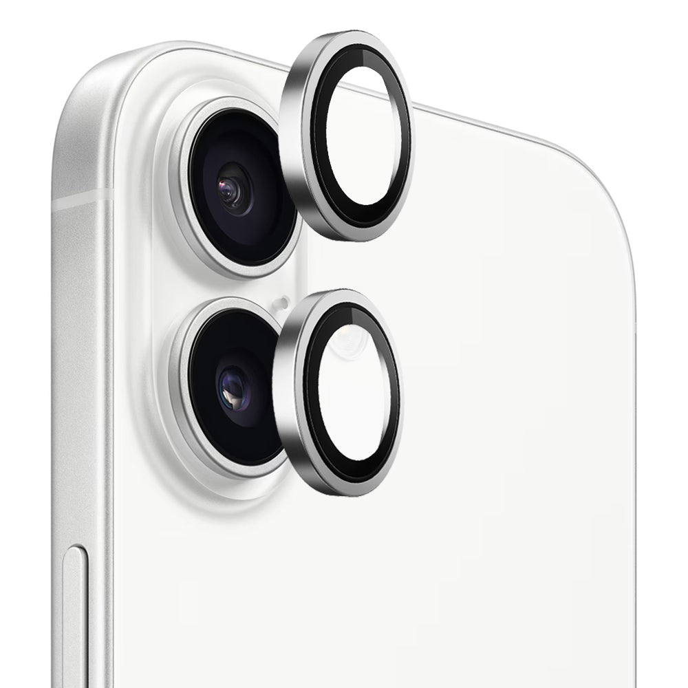 Folie de protectie Blueo Original Metal Frame Lens Glass compatibil cu iPhone 17, Argintiu