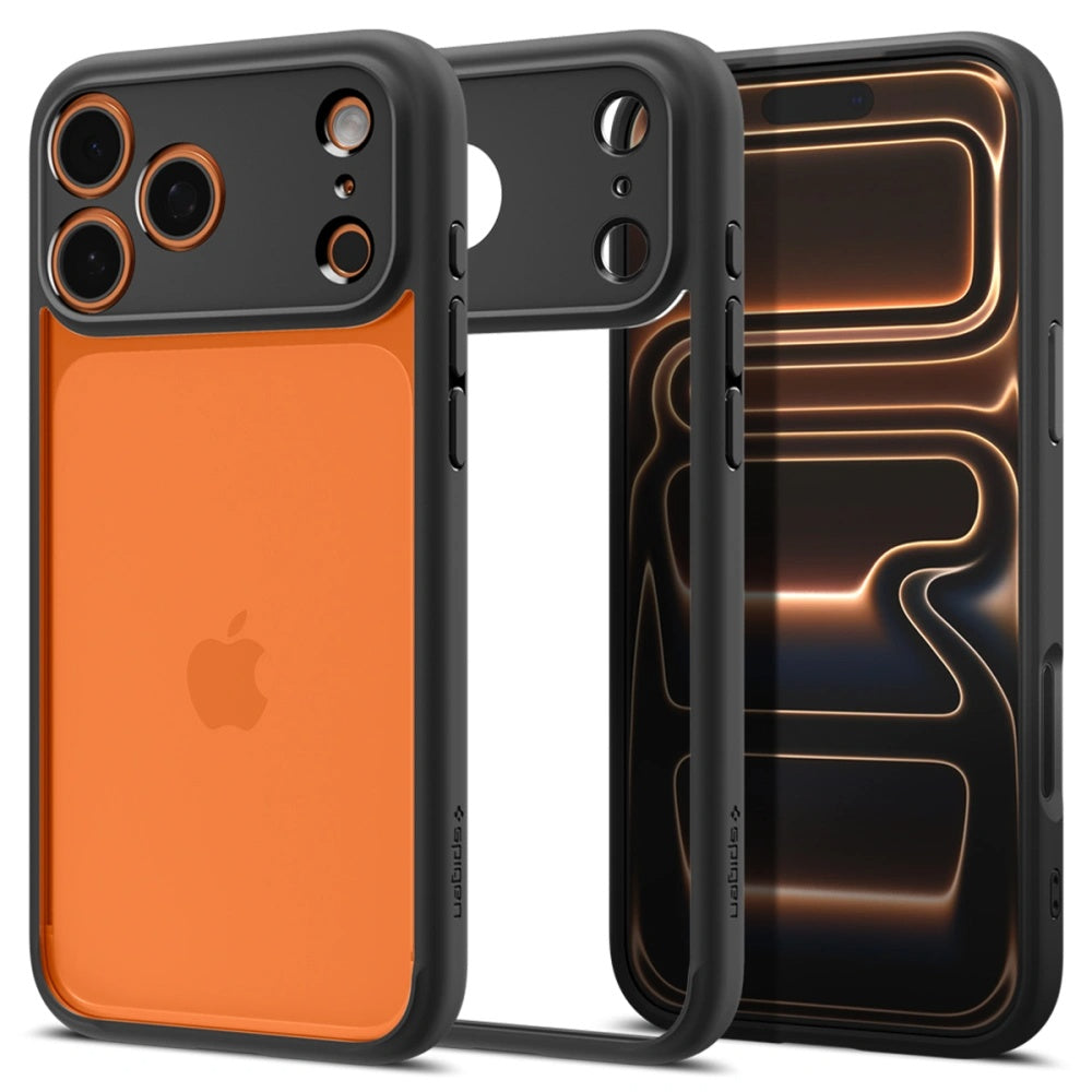 Husa de protectie Spigen Ultra Hybrid (ACS10343) compatibil cu iPhone 17 Pro, Negru Mat