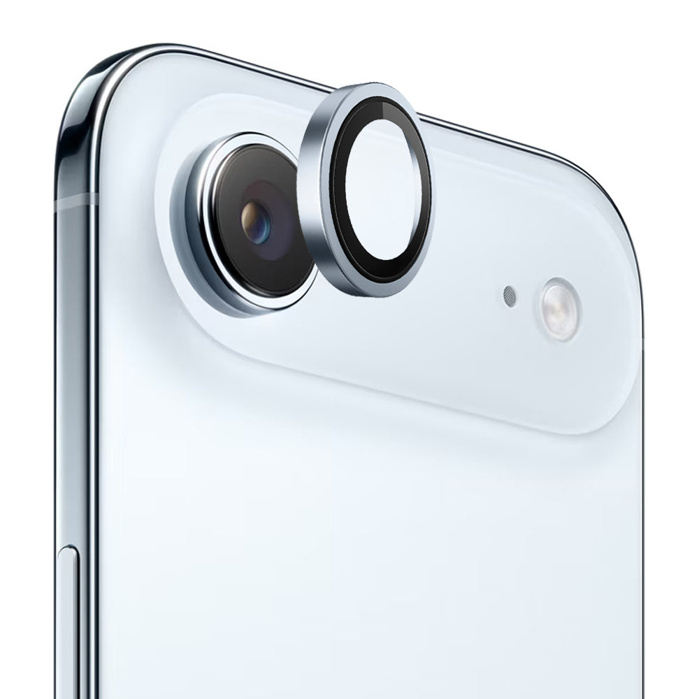 Folie de protectie Blueo Original Metal Frame Lens Glass compatibil cu iPhone 17 Air, Albastru Deschis
