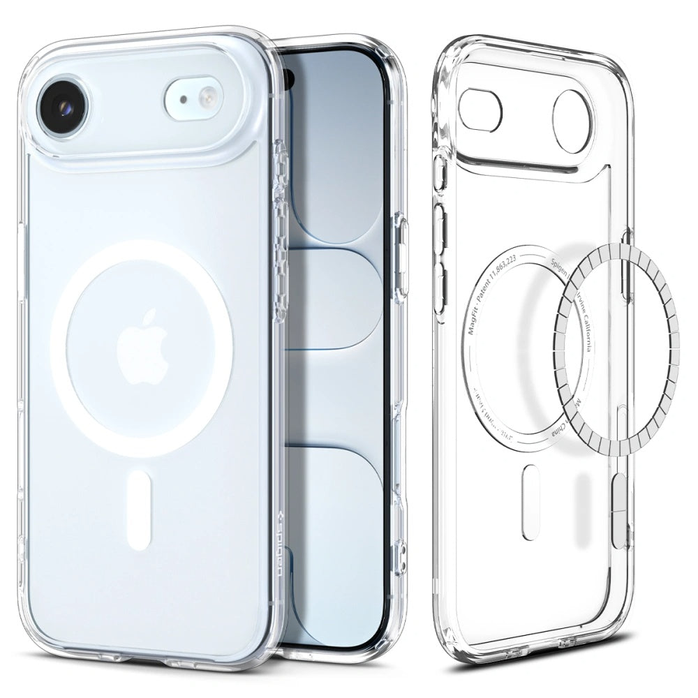 Husa de protectie Spigen Ultra Hybrid MagSafe (ACS10313) compatibil cu iPhone 17 Air, Transparent /White