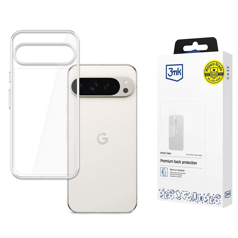 Husa de protectie 3mk Armor compatibil cu Google Pixel 9 Pro XL, Transparent