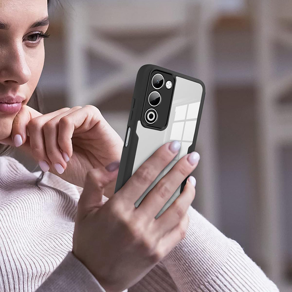 Husă + folie Techsuit pentru Oppo A5 4G / Oppo A5 5G / Oppo A5m 4G, neagră